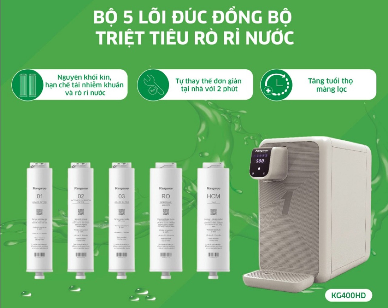 Bộ 5 lõi đúc nguyên khối đảm bảo an toàn 