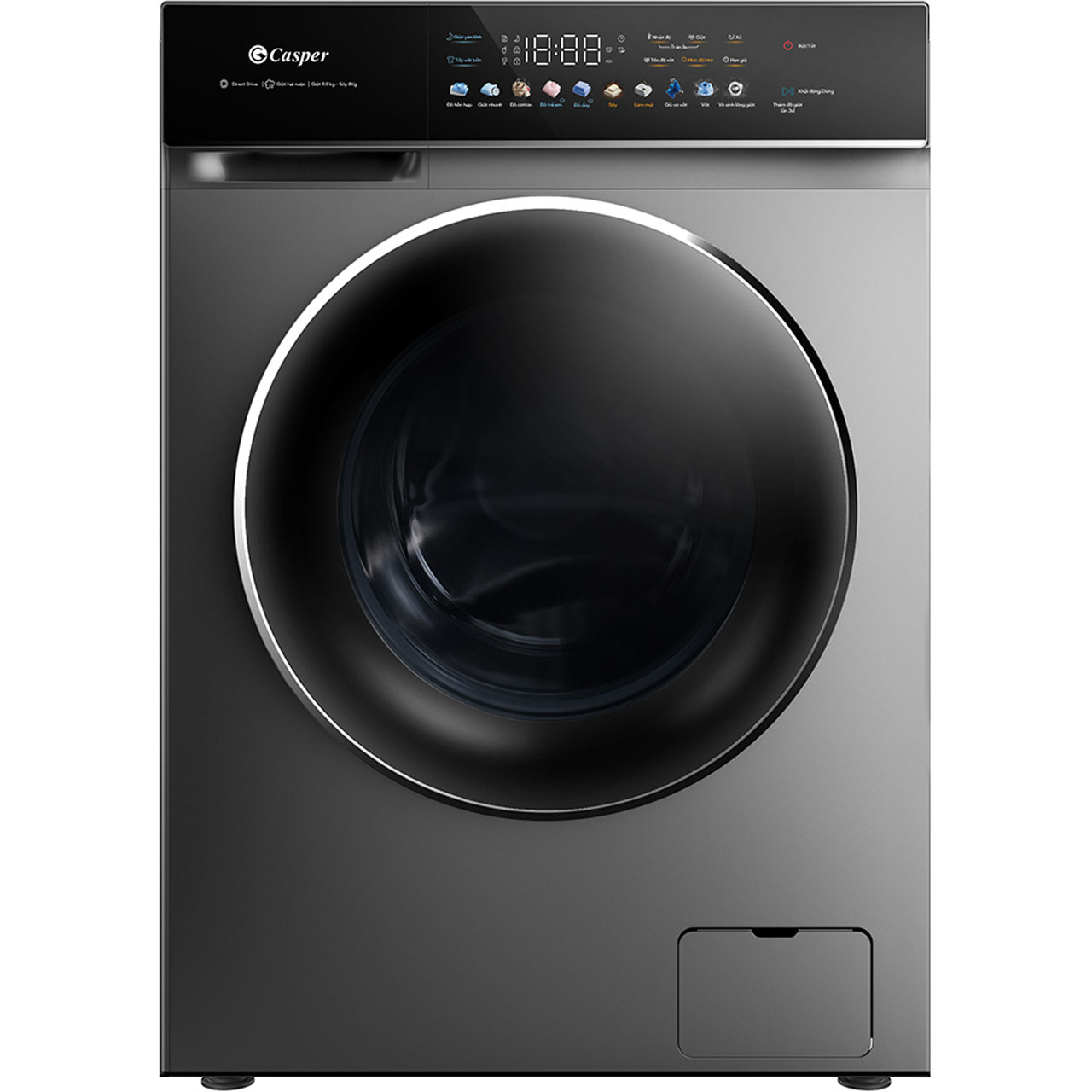 Máy giặt sấy Casper inverter giặt 11,5Kg sấy 8Kg WF-P115VGT11 Máy giặt sấy Casper inverter giặt 11,5Kg sấy 8Kg WF-P115VGT11