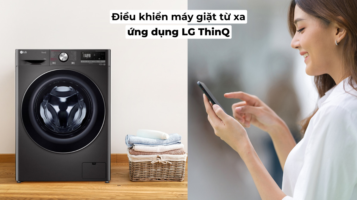 Đột phá công nghệ giặt giũ với máy giặt LG 10kg FV1410S4B