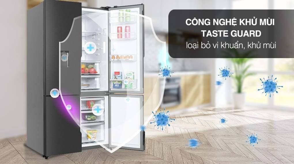 Công nghệ Ion hóa TasteGuard tiêu diệt 99.9% vi khuẩn