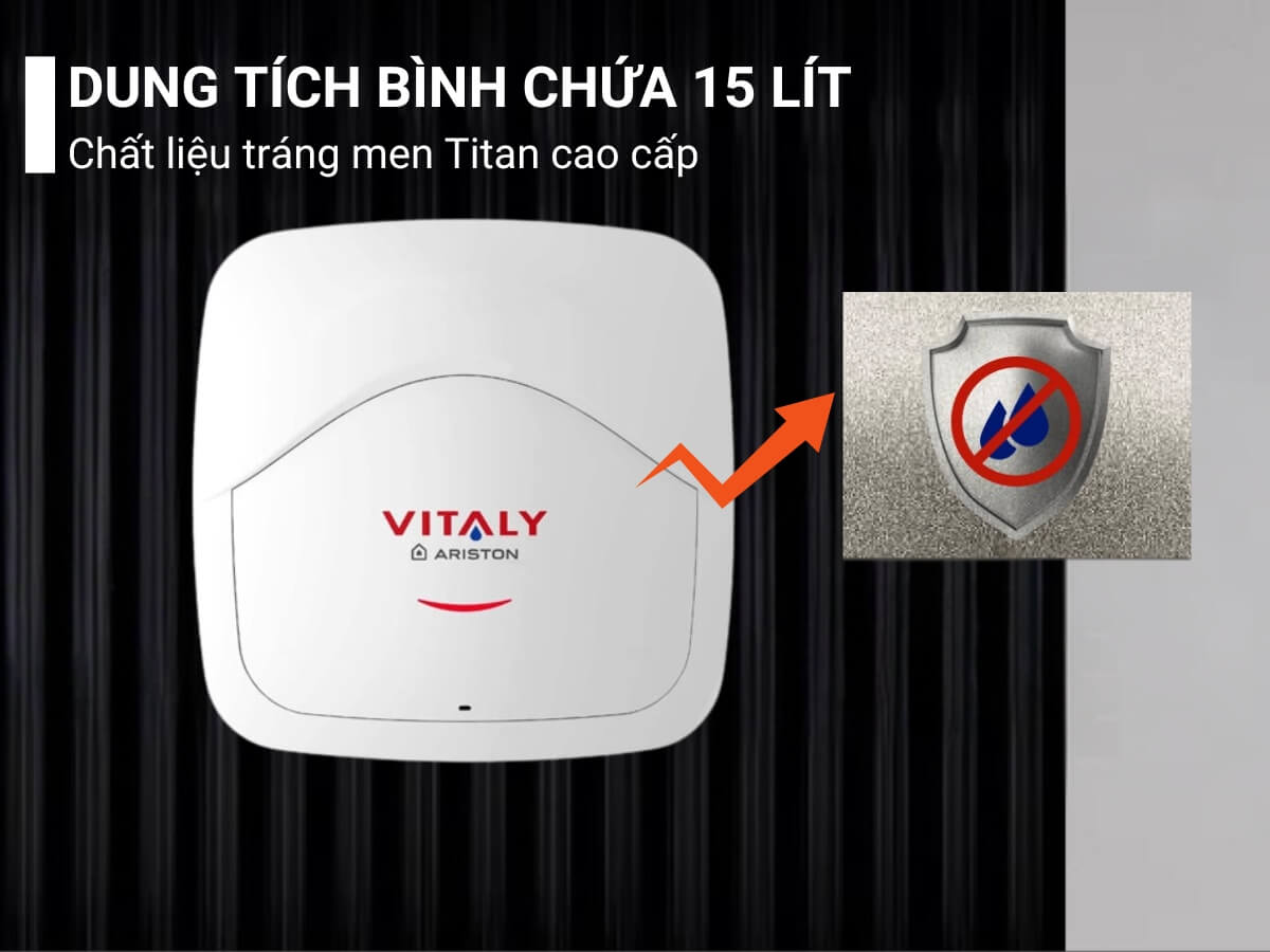 Bình nóng lạnh Ariston 15 Lít Vitaly 15 có tốt cho gia đình nhỏ?