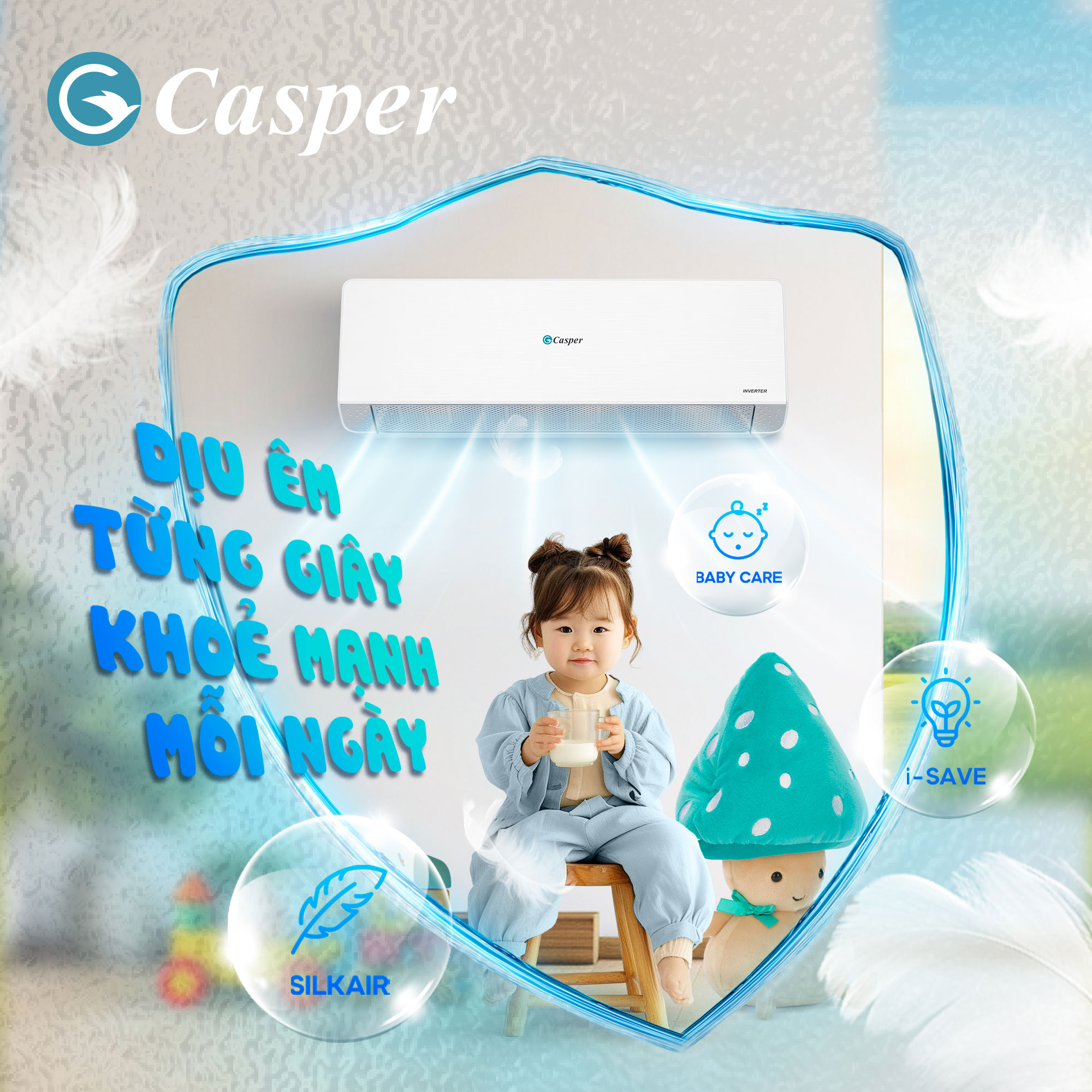 Đánh giá điều hòa Casper 2 chiều 9000btu QH-09IU36A có tốt không, có nên mua?