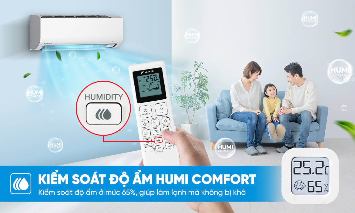 Điều hòa Daikin 9000 1 chiều FTKB25ZVMV - Đáng mua nhất phân khúc 9000btu