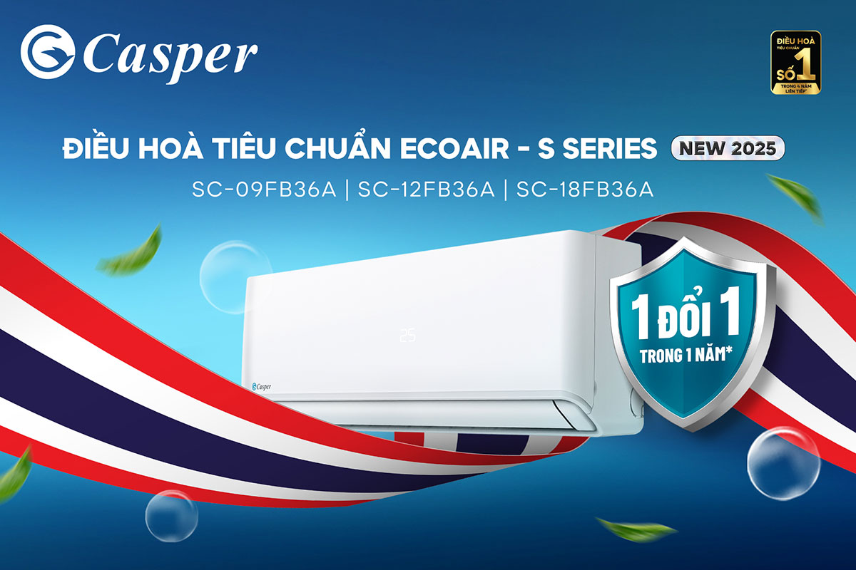 Đánh giá ưu nhược điểm về điều hòa Casper 1 chiều 18000btu SC-18FB36A