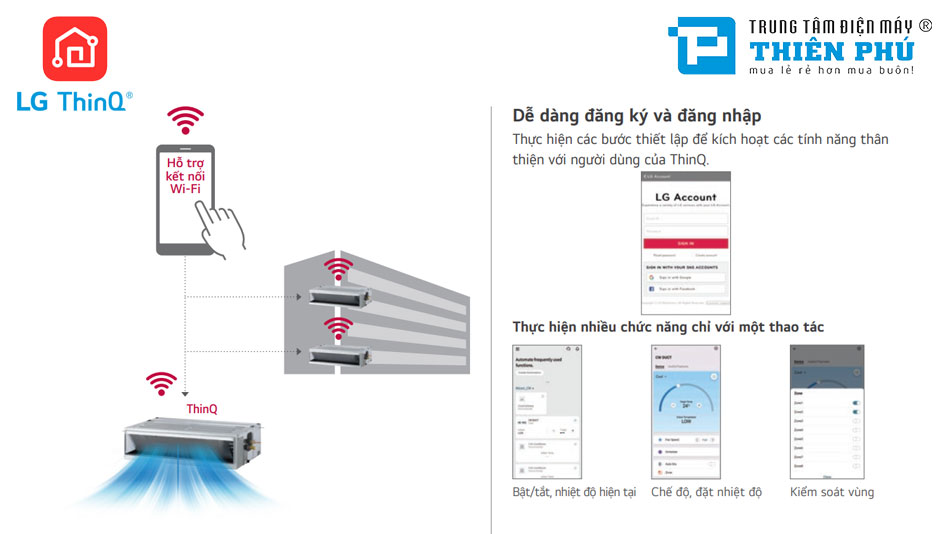 Dàn Lạnh Nối Ống Gió Điều Hòa Trung Tâm LG 2 Chiều 19100Btu ARNU18GL2G4