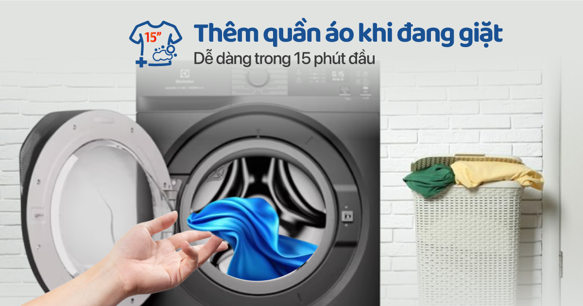 5 tính năng thông minh trên máy giặt electrolux EWF1024D3SC giúp giặt giũ dễ dàng hơn