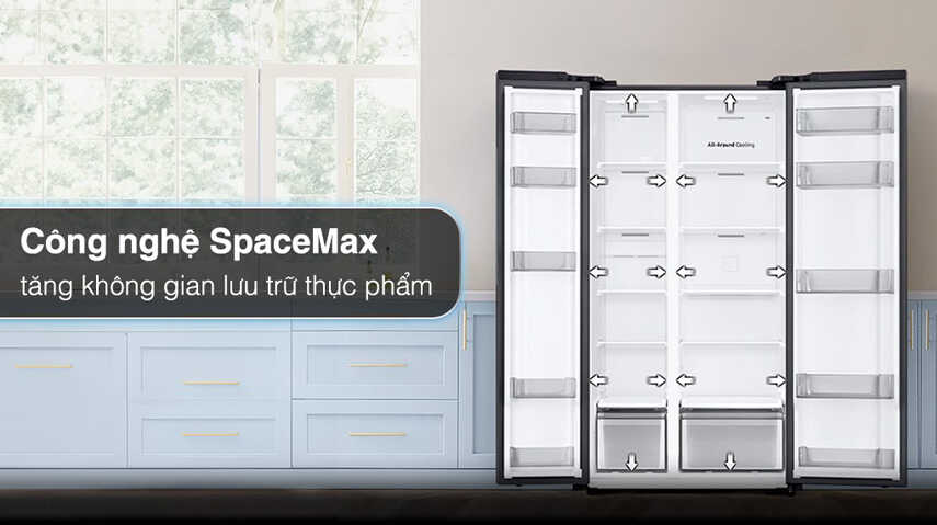 Tìm hiểu thiết kế và công nghệ trên tủ lạnh Samsung RS70F65Q3FSV 2 cánh