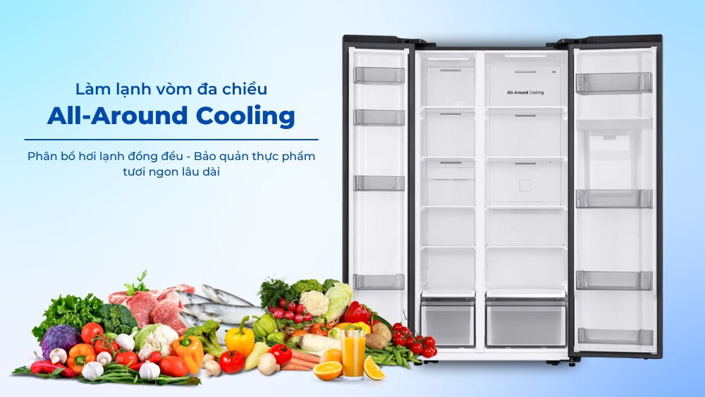 Đánh giá tủ lạnh Samsung Side By Side RS57DG410EB4SV, một lựa chọn tuyệt vời 