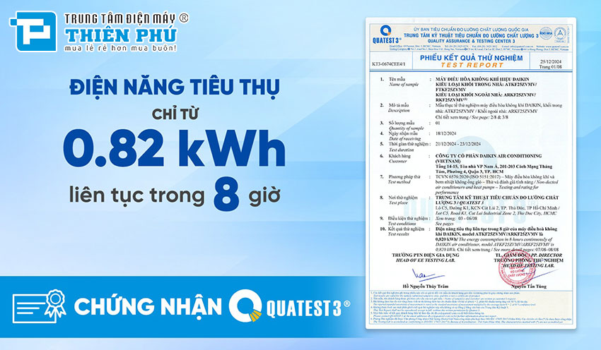 Chia sẻ về một số các tính năng nổi bật trên điều hòa Daikin inverter FTKF25ZVMV