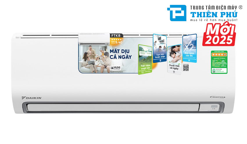 Chia sẻ về các đặc điểm nổi bật của điều hòa Daikin 22000btu FTKB60ZVMV mới 2025