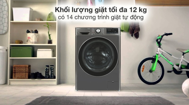 Giặt sạch hơn, vận hành êm ái với máy giặt LG lồng ngang FV1412S3B– Người bạn đồng hành lý tưởng!