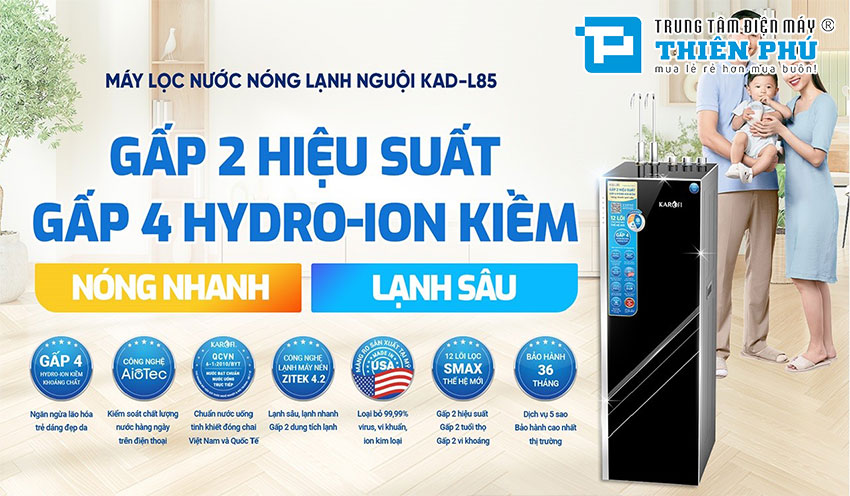 Máy Lọc Nước Karofi 12 Lõi KAD-L85