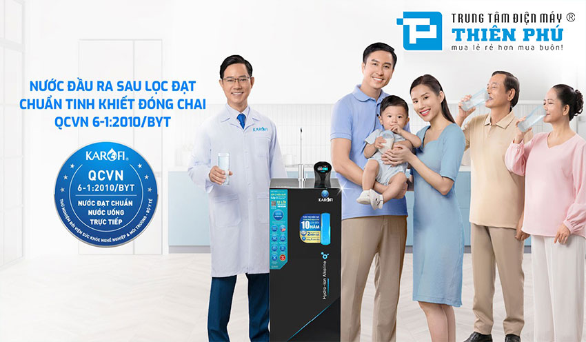 Máy Lọc Nước Hydro-ion Kiềm Karofi KAE-S68 12 Lõi