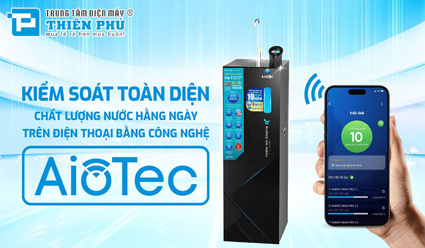 Máy Lọc Nước Hydro-ion Kiềm Karofi KAE-S68 12 Lõi