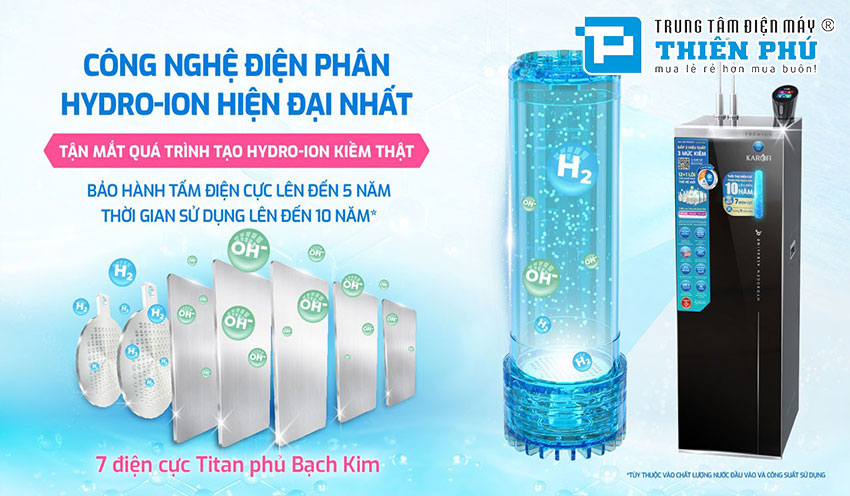 Máy Lọc Nước Hydro-ion Kiềm Karofi KAE-S88 PRO MAX 12 Lõi