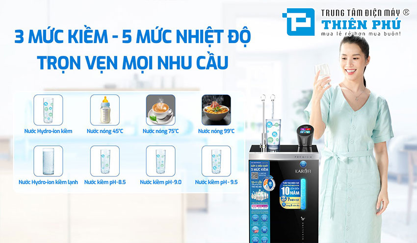 Máy Lọc Nước Hydro-ion Kiềm Karofi KAE-S88 PRO MAX 12 Lõi