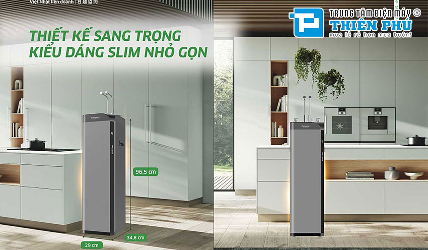 Máy Lọc Nước Kangaroo Hydrogen Nóng Lạnh Waterfall KG10W6 10 Lõi
