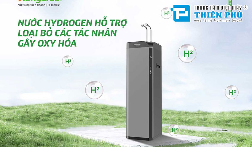 Máy Lọc Nước Kangaroo Hydrogen Nóng Lạnh Waterfall KG10W6 10 Lõi