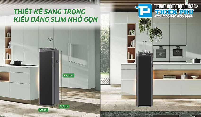  Máy Lọc Nước Kangaroo Hydrogen Nóng Lạnh Waterfall KG10W8 10 Lõi