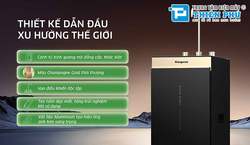 Máy Lọc Nước Kangaroo Sumire Hydrogen ion Kiềm KGEP12A1 12 Lõi