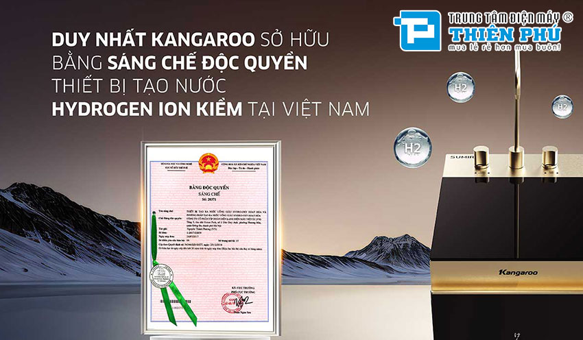 Máy Lọc Nước Kangaroo Sumire Hydrogen ion Kiềm KGEP12A1 12 Lõi
