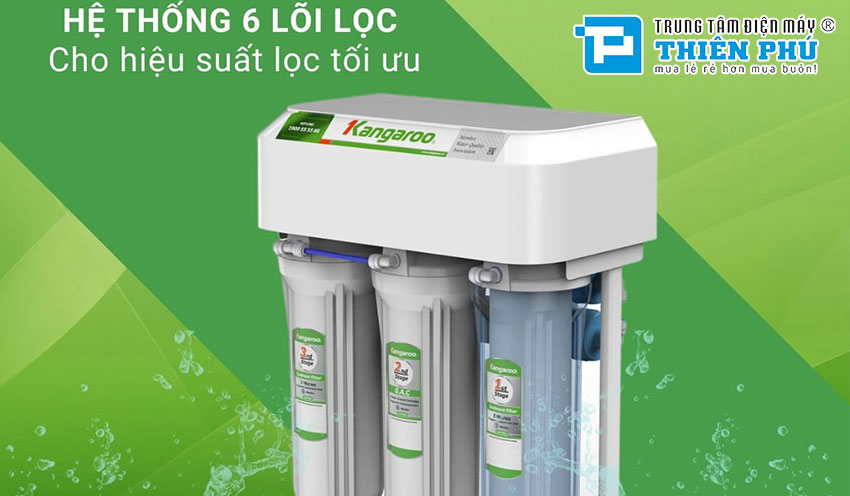 Máy Lọc Nước Kangaroo KGRP68EC 6 Lõi