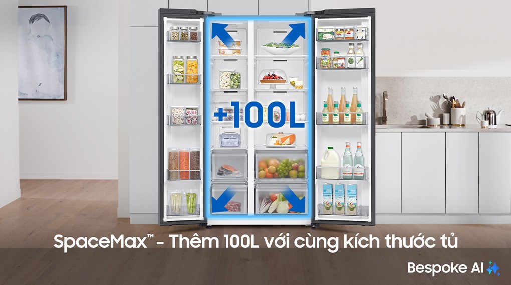 Những điểm đáng chú ý trong tủ lạnh Samsung RS70F65K2FSV 2 cánh