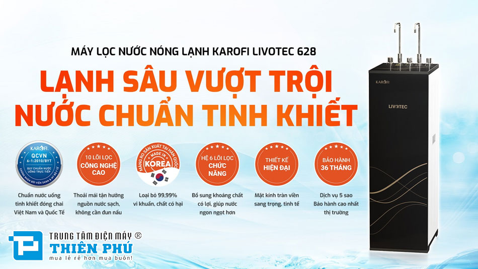 Máy Lọc Nước Karofi 10 Lõi Livotec 628