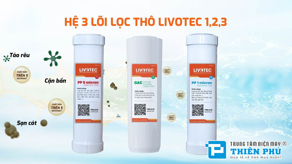 Máy Lọc Nước Karofi 10 Lõi Livotec 628