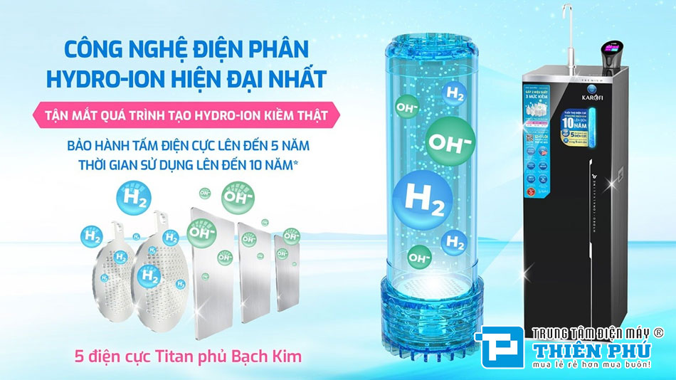 Máy Lọc Nước Karofi Hydro-ion Kiềm 13 Lõi S68 PRO