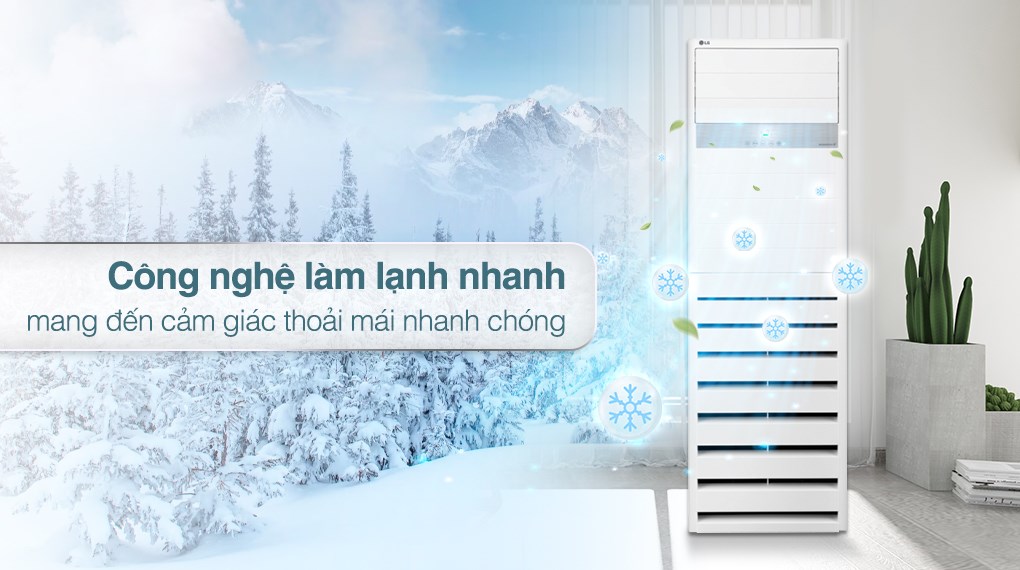 Mát lạnh tức thì với điều hòa cây LG 36000btu ZPNQ36LR5AO/ZUAD3
