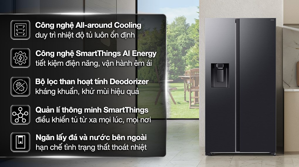Tìm hiểu một số tính năng nổi bật ở tủ lạnh Samsung inverter RS70F65K2FSV