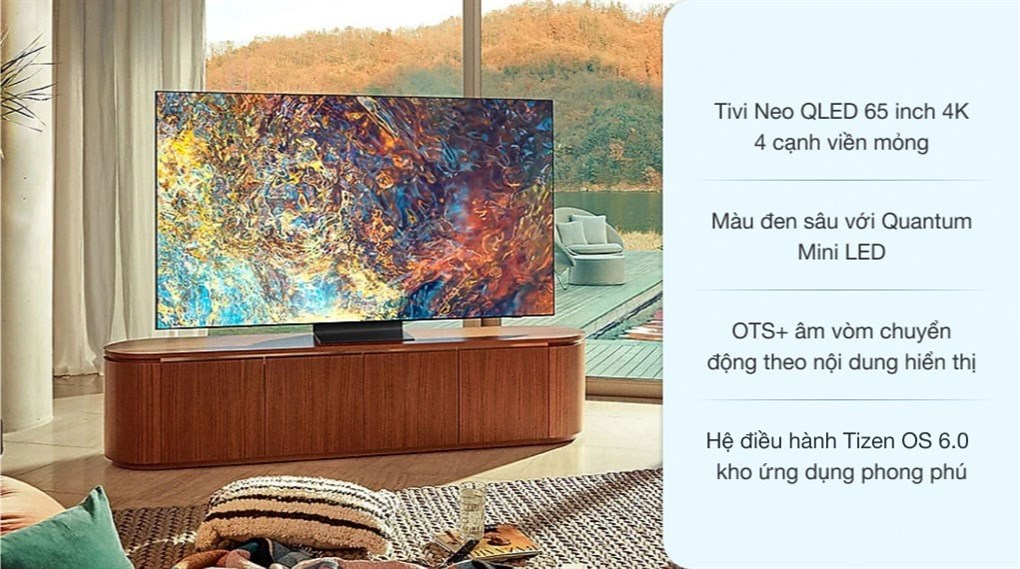 Trải nghiệm hình ảnh sống động với smart tivi Samsung Neo QLED 65 inch 4K QA65QN90FAKXXV 