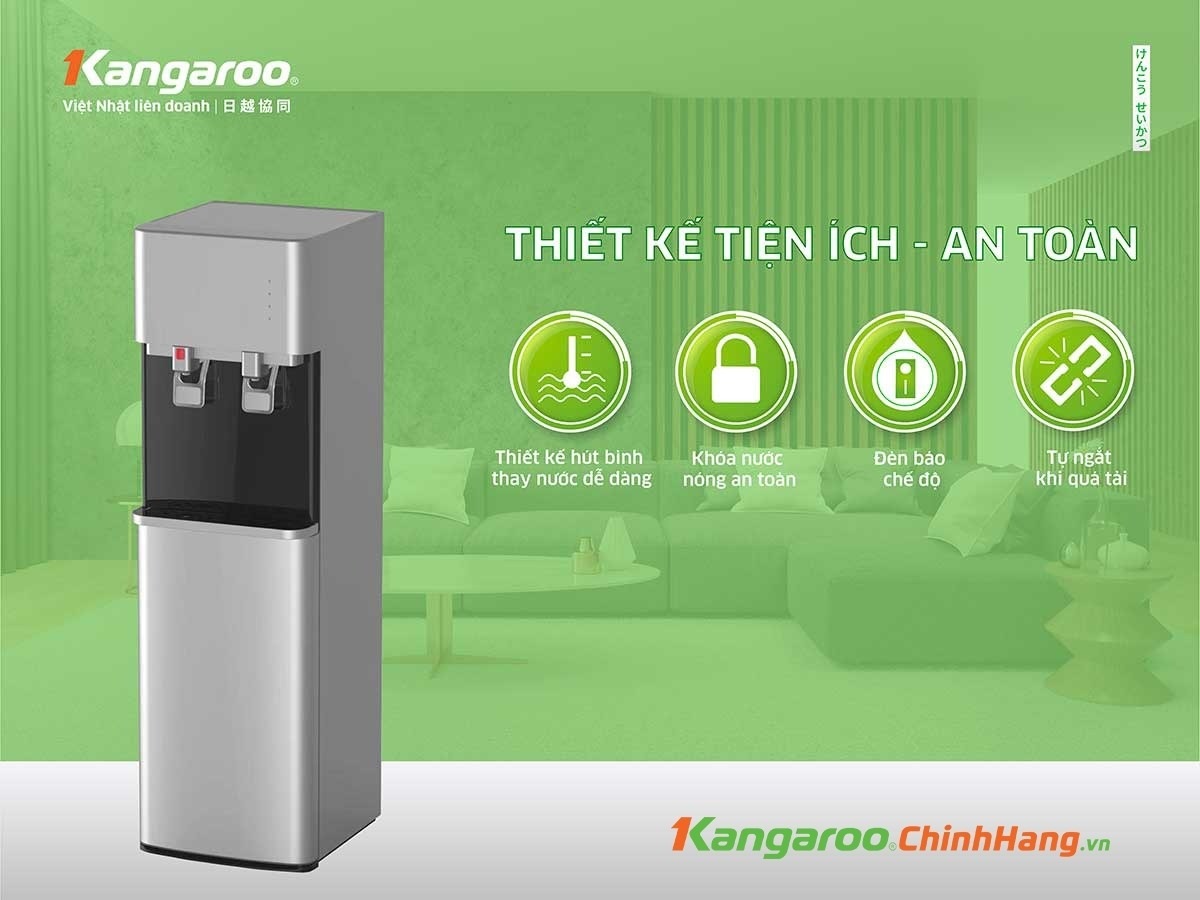 Cây nước nóng lạnh Kangaroo 2 vòi KG57A3 đỉnh cao công nghệ, ấn tượng từ mọi góc nhìn
