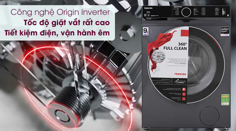 Đánh giá phương pháp giặt hiện đại trên máy giặt Toshiba inverter TW-BK105G4V(SS)