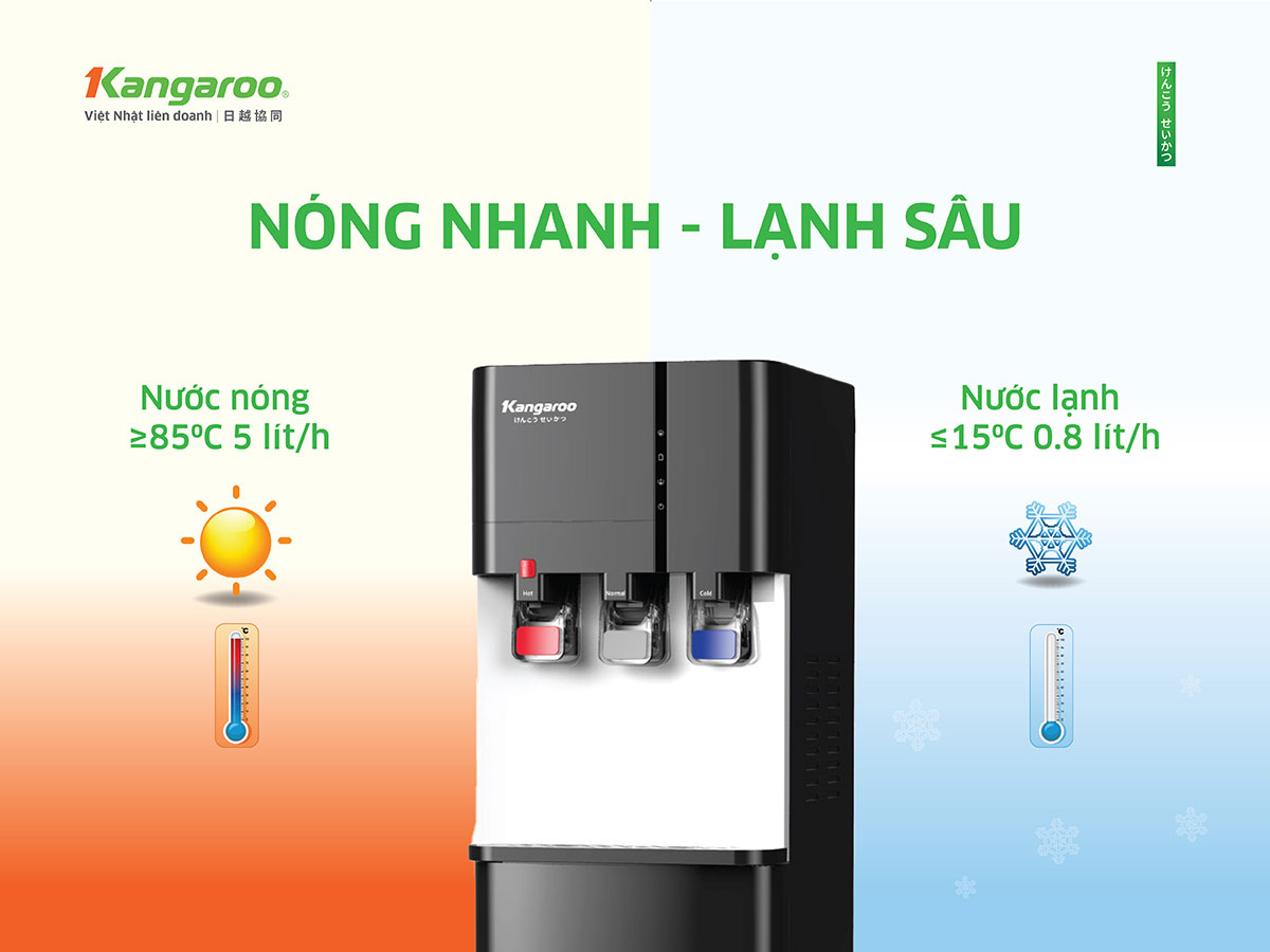 Cây nước nóng lạnh Kangaroo3 vòi KG599A3 người bạn đồng hành lý tưởng cho cuộc sống hiện đại