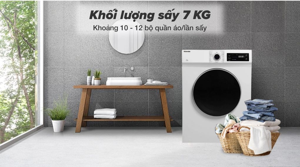 Tìm hiểu đặc điểm nổi bật có trong máy sấy quần áo Toshiba TD-H80SEV(WK)