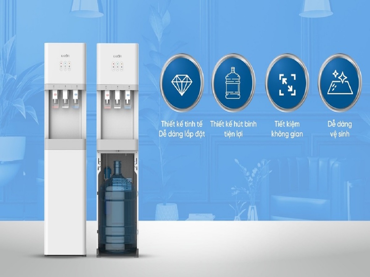Cây nước nóng lạnh nguội Karofi 3 vòi HCV209 giải pháp toàn diện cho cuộc sống hiện đại