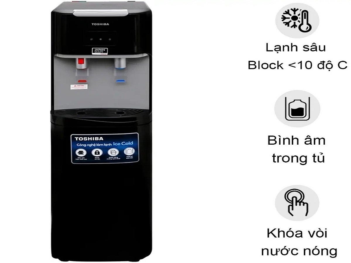 Cây nước nóng lạnh Toshiba 2 vòi RWF-W1669BV (K1) thiết kế hiện đại, tiện ich toàn diện cho mọi gia đình