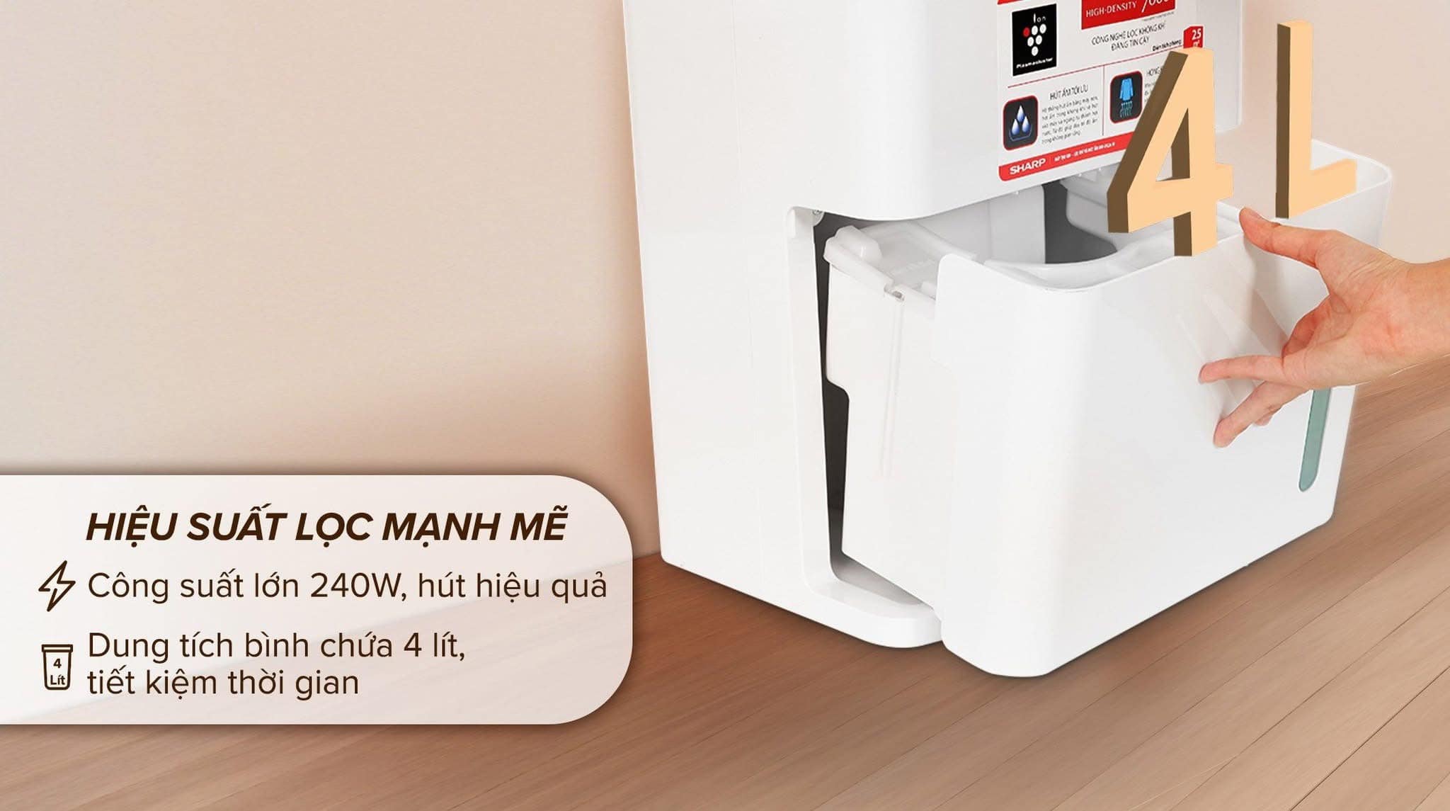 Đánh giá máy hút ẩm Sharp DW-D12A-W có tốt không, có nên mua không?