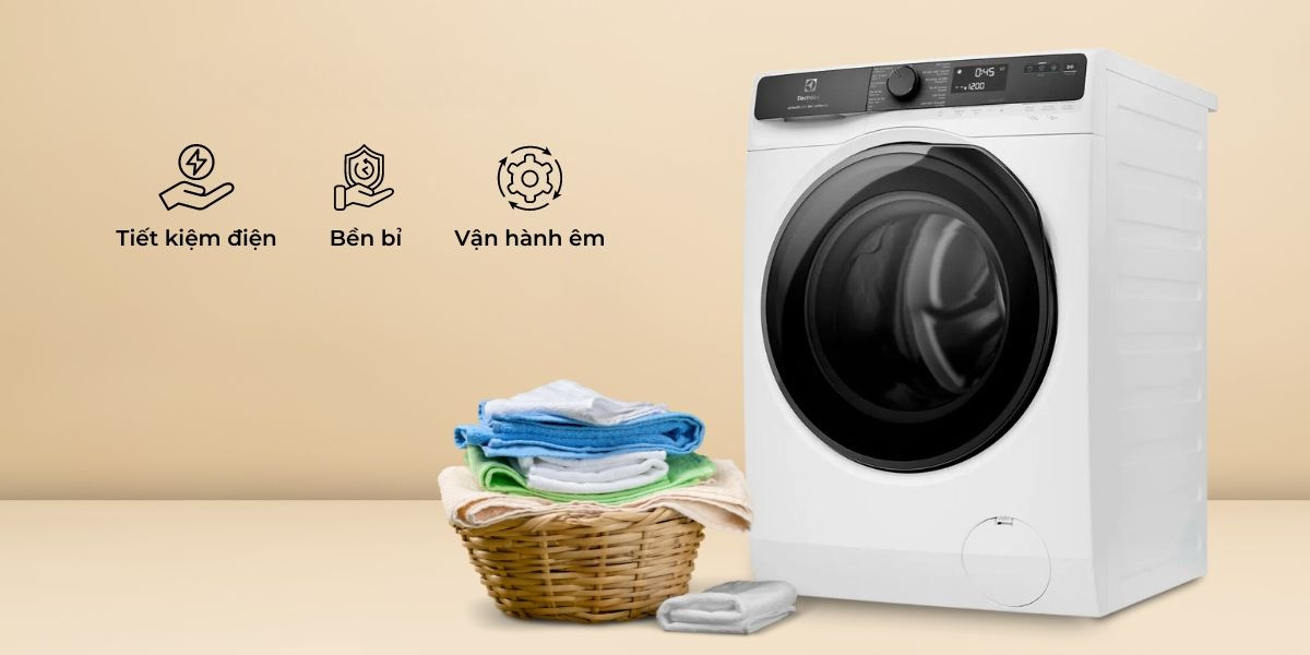 Cặp đôi máy giặt electrolux 9Kg EWF9023P5WC và EWF9023P5SC - Giặt giũ mạnh mẽ, tiết kiệm tối ưu  