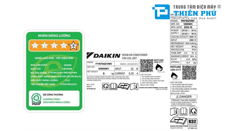 8 ưu điểm hấp dẫn người dùng từ điều hòa Daikin 22000btu 1 chiều FTKF60ZVMV
