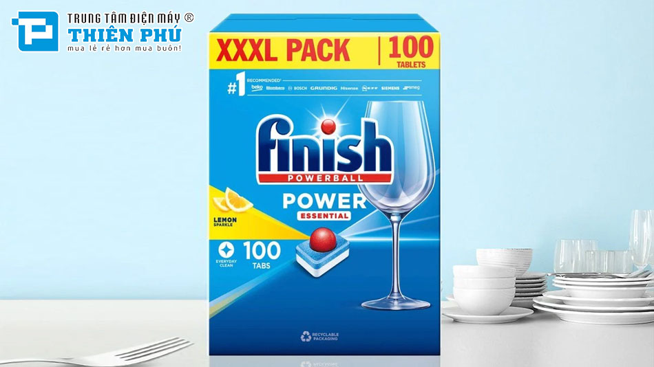 Viên Rửa Bát Finish Power Essential 100 Viên
