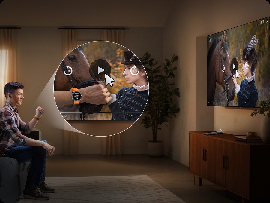 Tận hưởng âm thanh với công nghệ Object Tracking Sound Lite trên Smart tivi Samsung QLED QA55Q8F5AKXXV