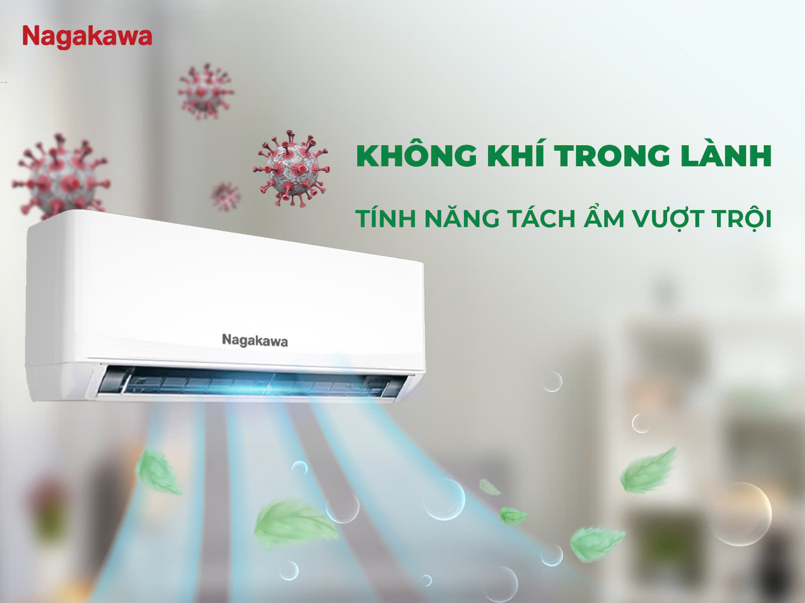Điều hòa Nagakawa 24000btu inverter NIS-C24R2U51 sự lựa chọn lý tưởng cho mọi không gian