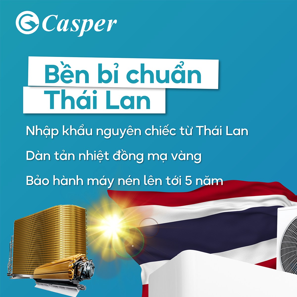 10 lý do nên chọn ngay điều hòa Casper 9000btu 1 chiều SC-09FS36 ở hè 2025