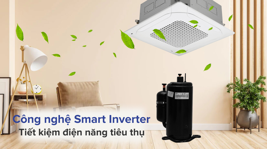 Tăng tuổi thọ thiết bị với điều hòa âm trần LG 48000btu ZTNQ48GMLA0/ZUAD1 cùng dàn đồng chống ăn mòn