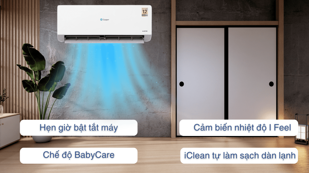Điều hòa Casper QC-09IU36A, điều hòa giá rẻ nhưng cực chất lượng với nhiều tính năng tiên tiến
