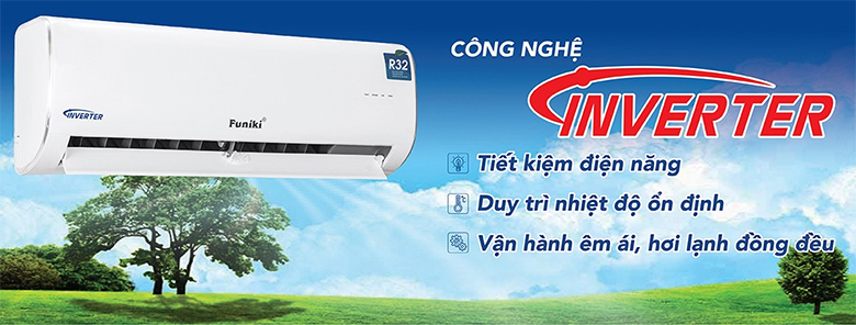 Điều hòa Funiki 9000btu inverter HIC09TMU tiết kiệm điện năng tối ưu cho mùa hè 2025