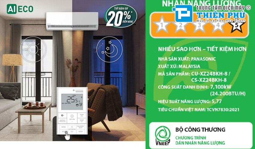 Những lý do điều hòa Panasonic 24000btu CS-XZ24BKH-8 lại là lựa chọn tuyệt vời ở 2025